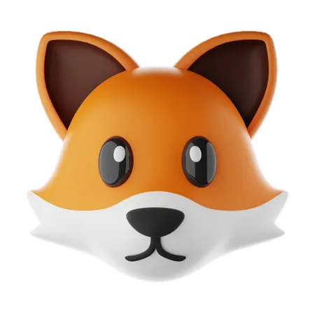 Fox Emoji  3D Icon