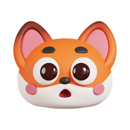 Fox Face  3D Emoji