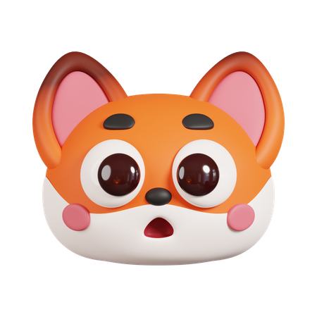 Fox Face  3D Emoji