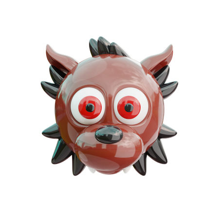 Fox_Halloween emoji  3D Icon