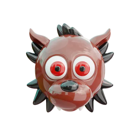 Fox_Halloween emoji  3D Icon