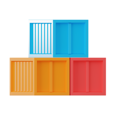 Frachtcontainer  3D Icon