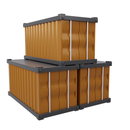 Frachtcontainer  3D Icon