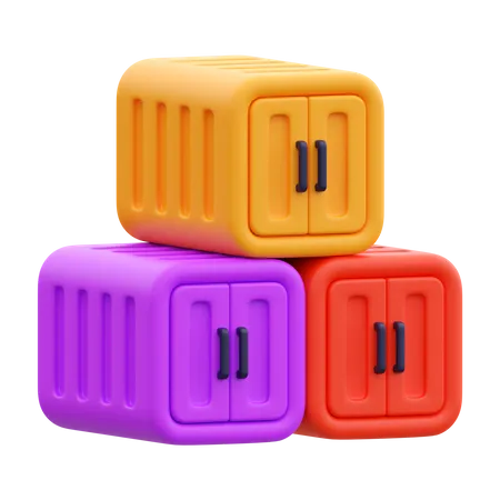 Frachtcontainer  3D Icon