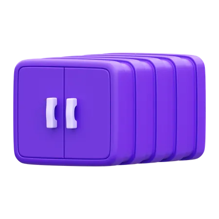 Frachtcontainer  3D Icon