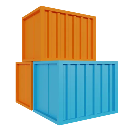 Frachtcontainer  3D Icon