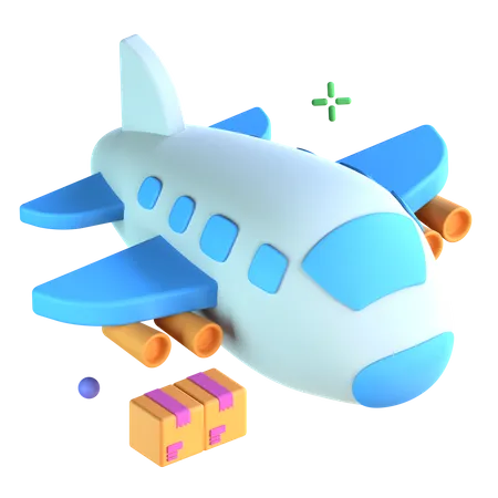 Frachtflugzeug  3D Icon