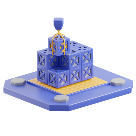 Lastenkran  3D Icon