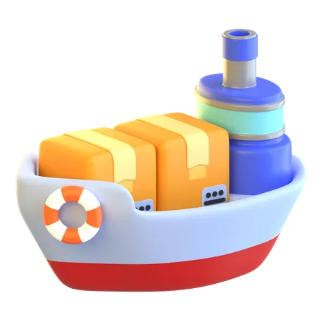 Frachtschiff  3D Icon