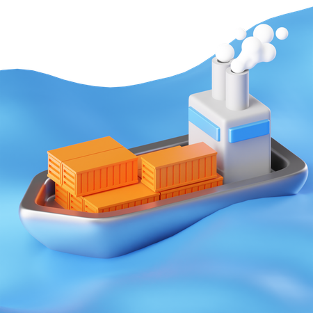 Frachtschiff  3D Icon