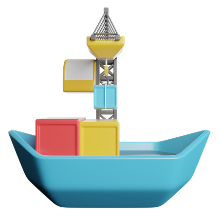 Frachtschiff  3D Icon