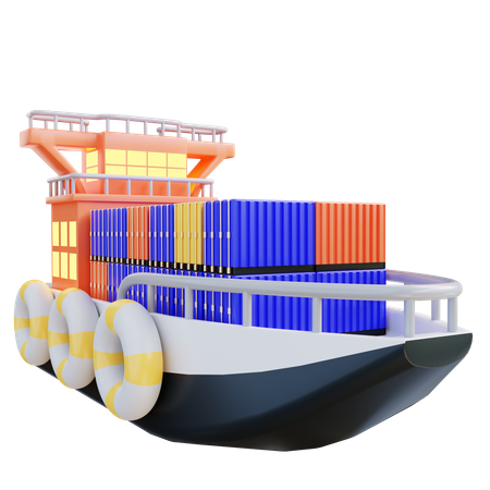 Frachtschiff  3D Icon