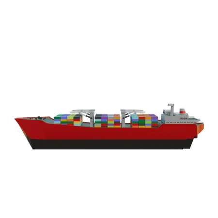 Frachtschiff  3D Illustration