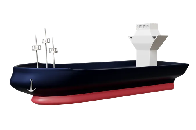 Frachtschiff  3D Illustration