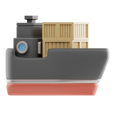 Frachtschiff  3D Icon