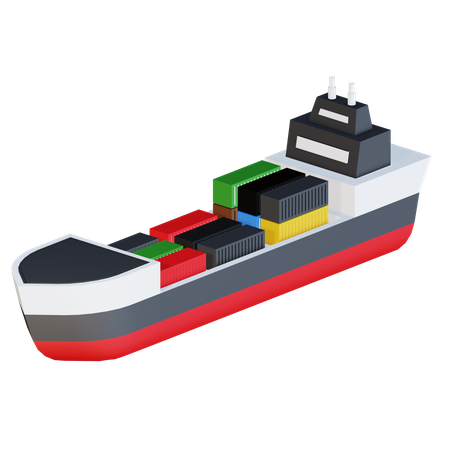 Frachtschiff  3D Icon