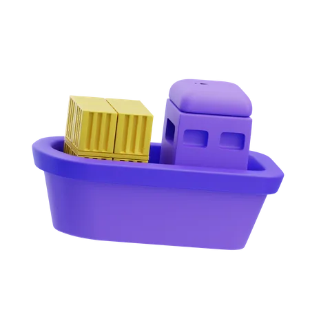 Frachtschiff  3D Icon