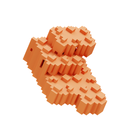 Fractura de células de meseta  3D Icon