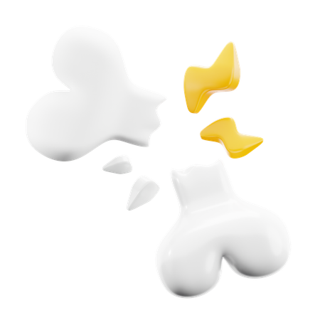 Fractured Bone  3D Icon
