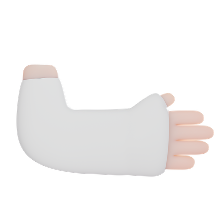 Fractured Hand  3D Icon