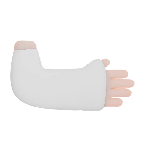 Fractured Hand  3D Icon