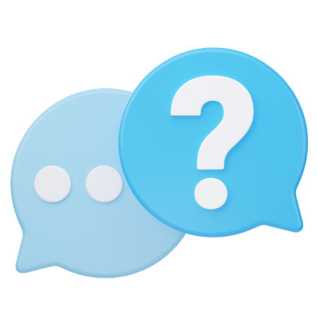 Fragen-Chat  3D Icon