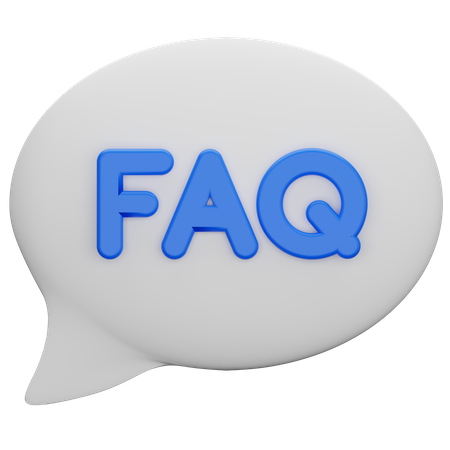 Fragen-Chat  3D Icon