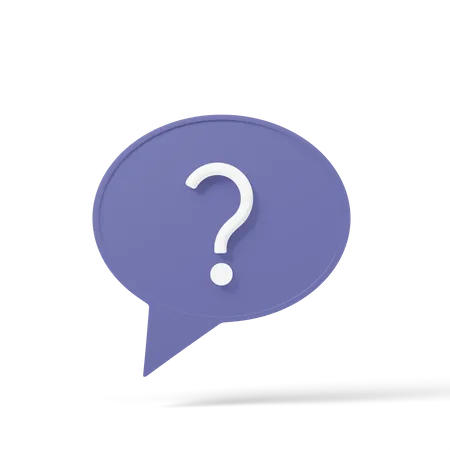 Fragen-Chat-Blase  3D Icon