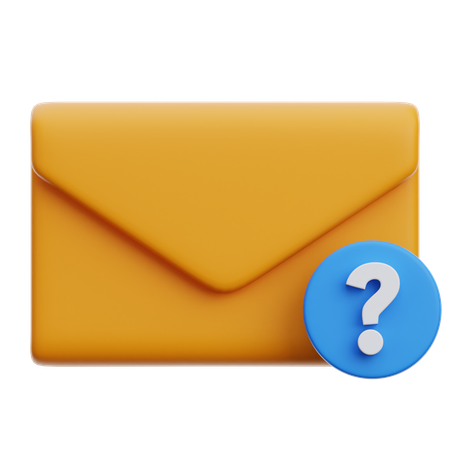 Frage E-Mail  3D Icon