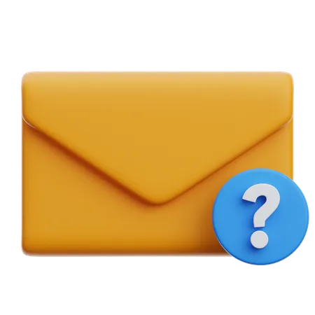 Frage E-Mail  3D Icon