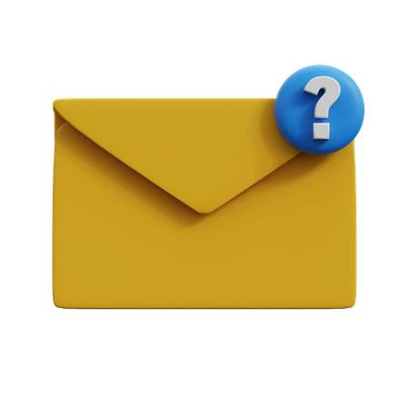 Frage E-Mail  3D Icon