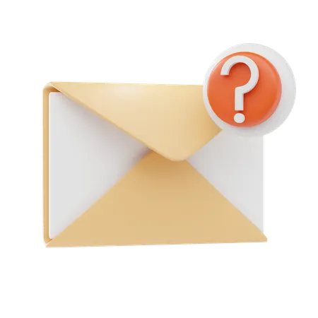 Frage E-Mail  3D Icon