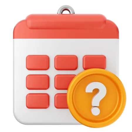 Fragenkalender  3D Icon