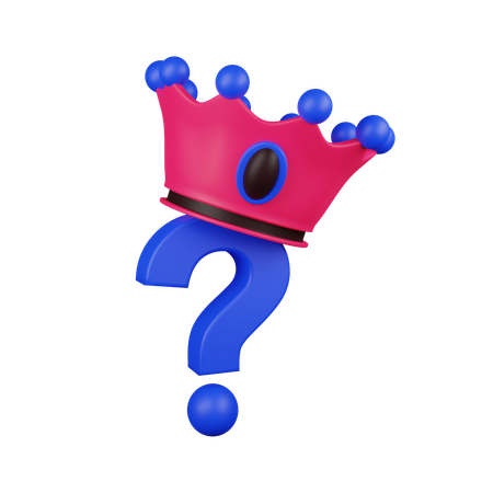 Frage Krone  3D Icon