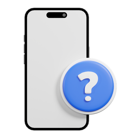 Frage Telefon  3D Icon