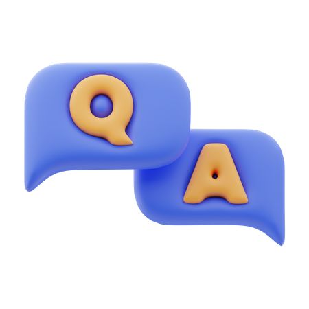 Frage und Antwort  3D Icon