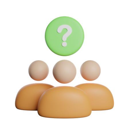 Fragen Leute  3D Icon