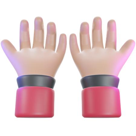 Fragen mit der Hand  3D Icon