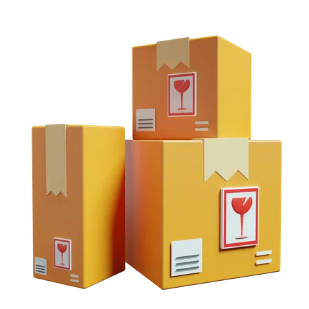 Fragile Delivery  3D Icon
