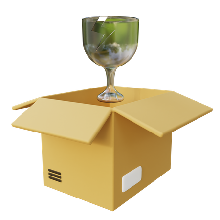 Fragile Delivery Package  3D Icon