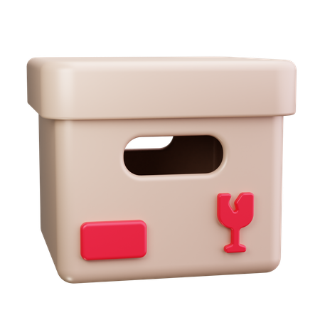 Fragile Package  3D Icon