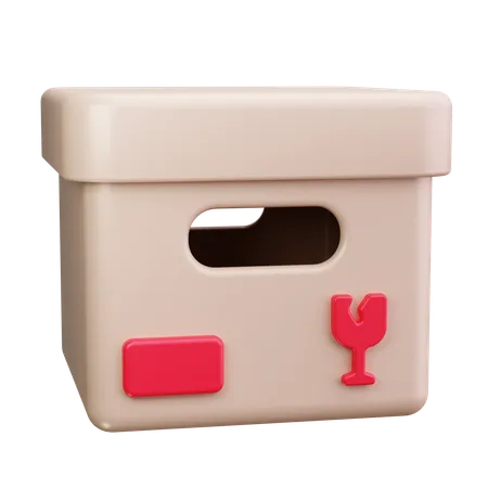 Fragile Package  3D Icon