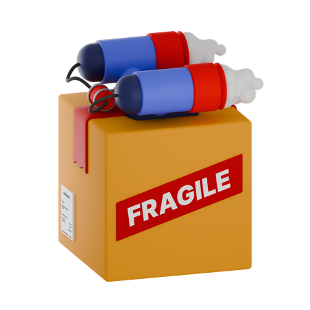 Fragile Package  3D Icon