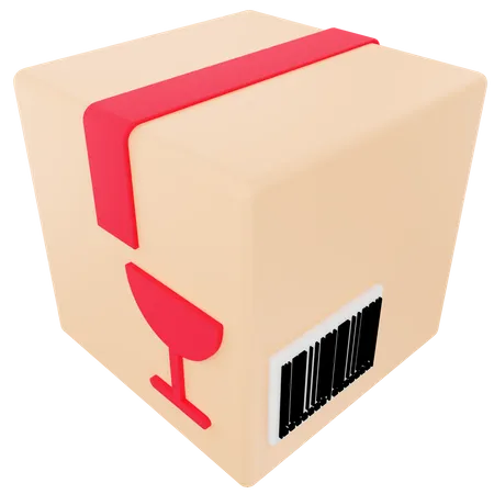 Fragile package  3D Icon
