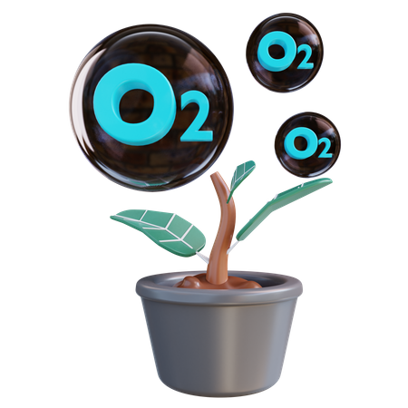 Oxygène frais  3D Icon