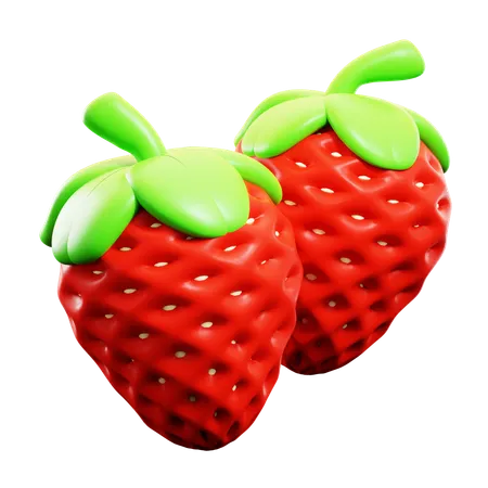 Fraise  3D Icon