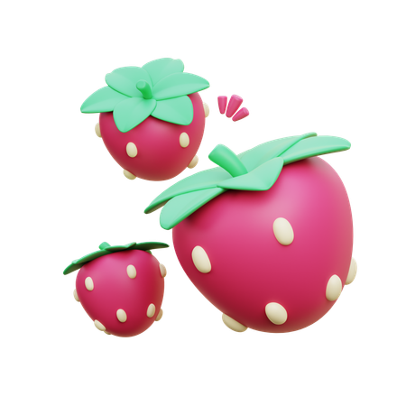 Fraise  3D Icon