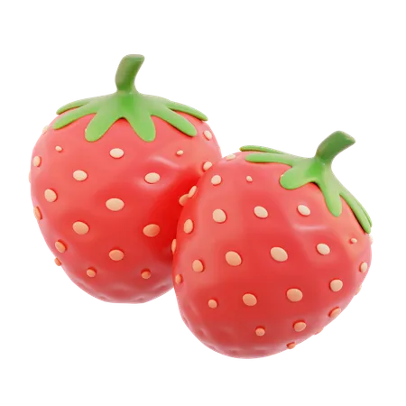 Fraise  3D Icon