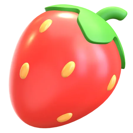 Fraise  3D Illustration