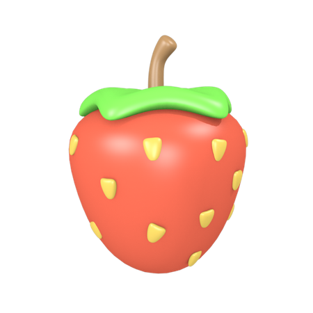 Fraise  3D Illustration